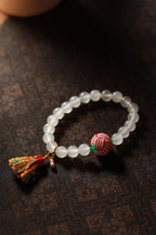 Obsidian Veil Dragon Vein Agate Bracelet – Image 4