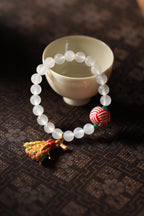 Obsidian Veil Dragon Vein Agate Bracelet – Image 5