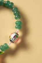 Emerald Glaze Green Jade & Enamel Bracelet – Image 3
