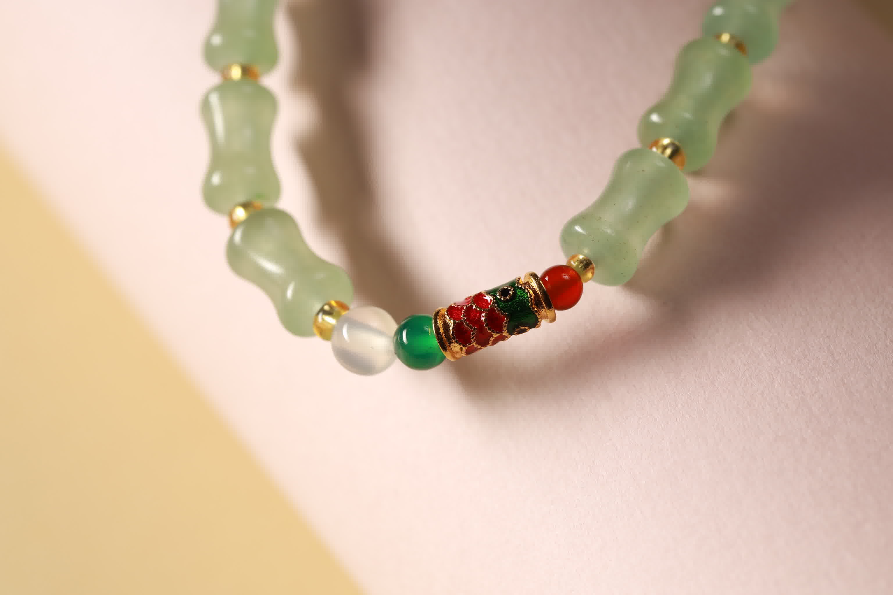 Lucky Koi Tri-Color Agate Fortune Bracelet