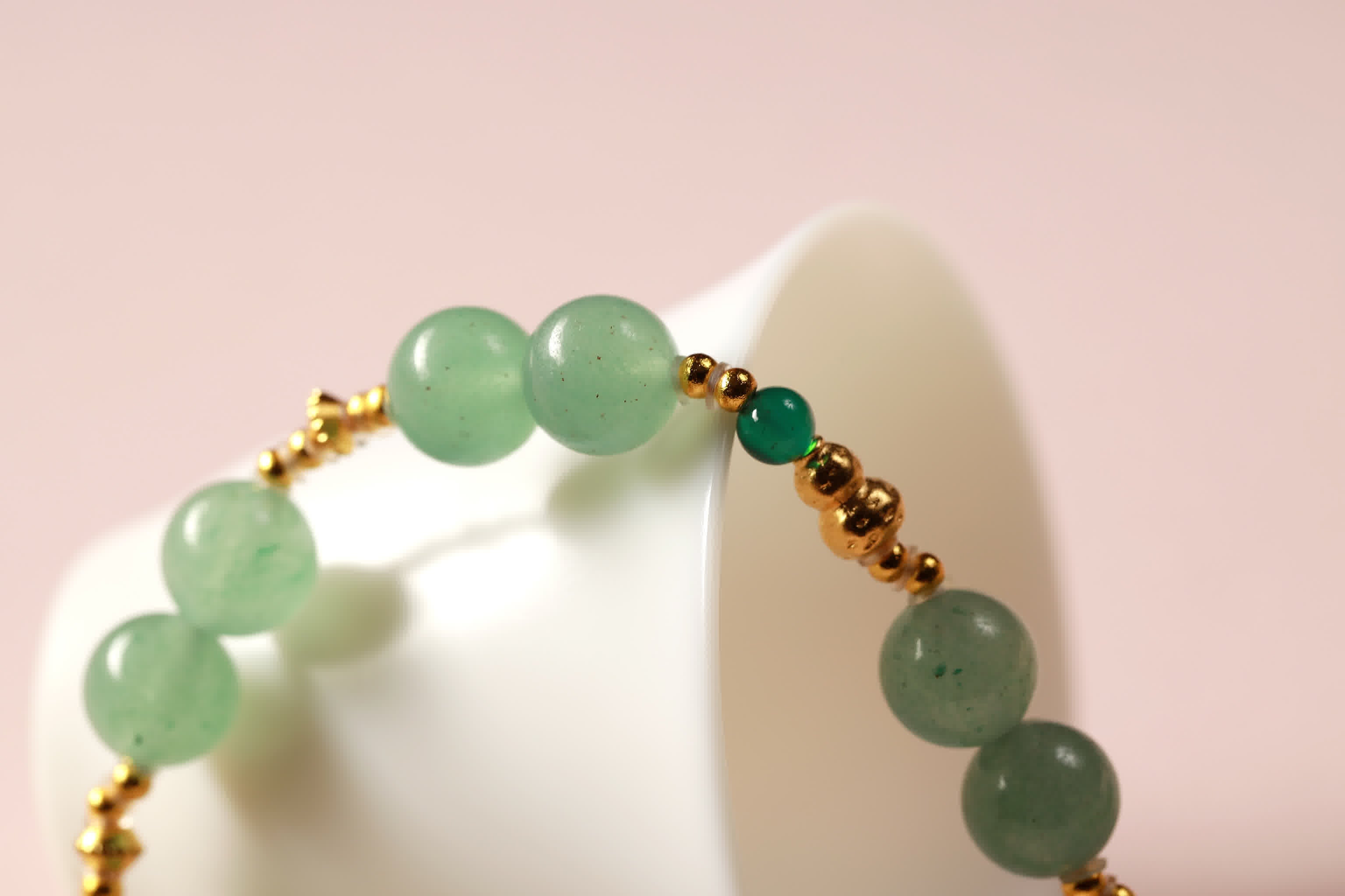 Emerald Forest Green Jade Wrap Bracelet