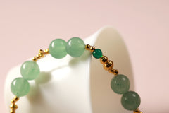 Emerald Forest Green Jade Wrap Bracelet