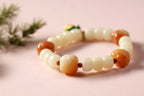 Lotus Serenity White Jade Bodhi Bracelet – Image 3