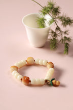 Lotus Serenity White Jade Bodhi Bracelet – Image 5