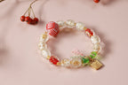 Double Blessings Red Sandalwood & Jade Bracelet – Image 2