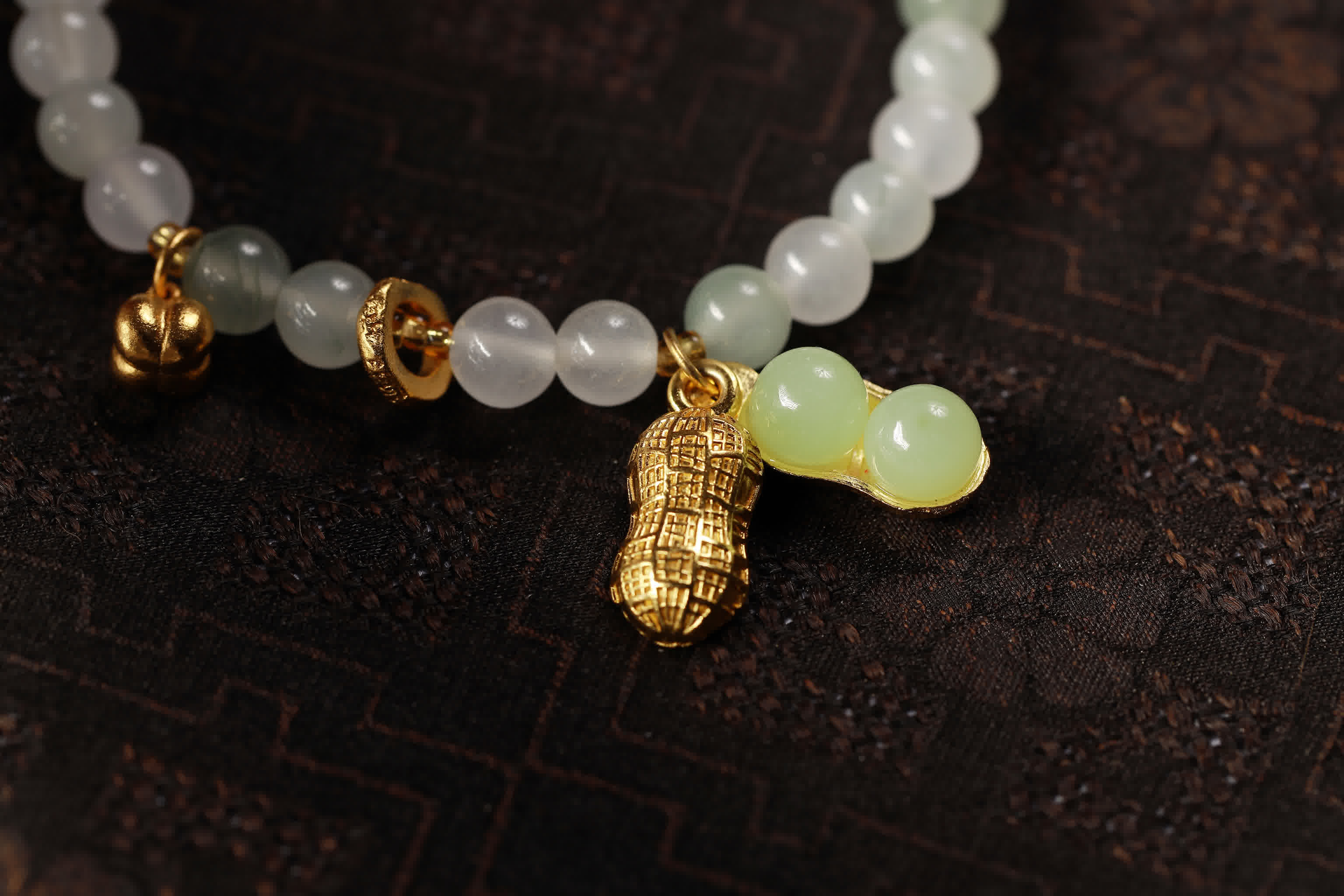 Double Blessings Green Jade Fortune Bracelet