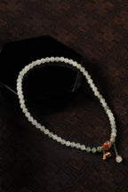 Dunhuang Radiance Green Jade Multi-Loop Bracelet – Image 6