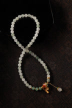 Dunhuang Radiance Green Jade Multi-Loop Bracelet – Image 4
