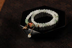 Dunhuang Radiance Green Jade Multi-Loop Bracelet – Image 3