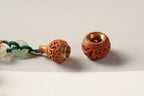 Carved Wood Gourd & Bamboo Bell Hanging Charm — product image 5
