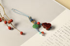 Golden Harvest Red Sandalwood & Jade Bracelet – Image 3