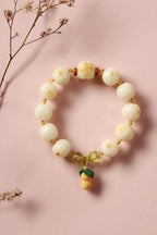 White Bead Pineapple Charm Bracelet | Style SCPTG0013 — product image 3
