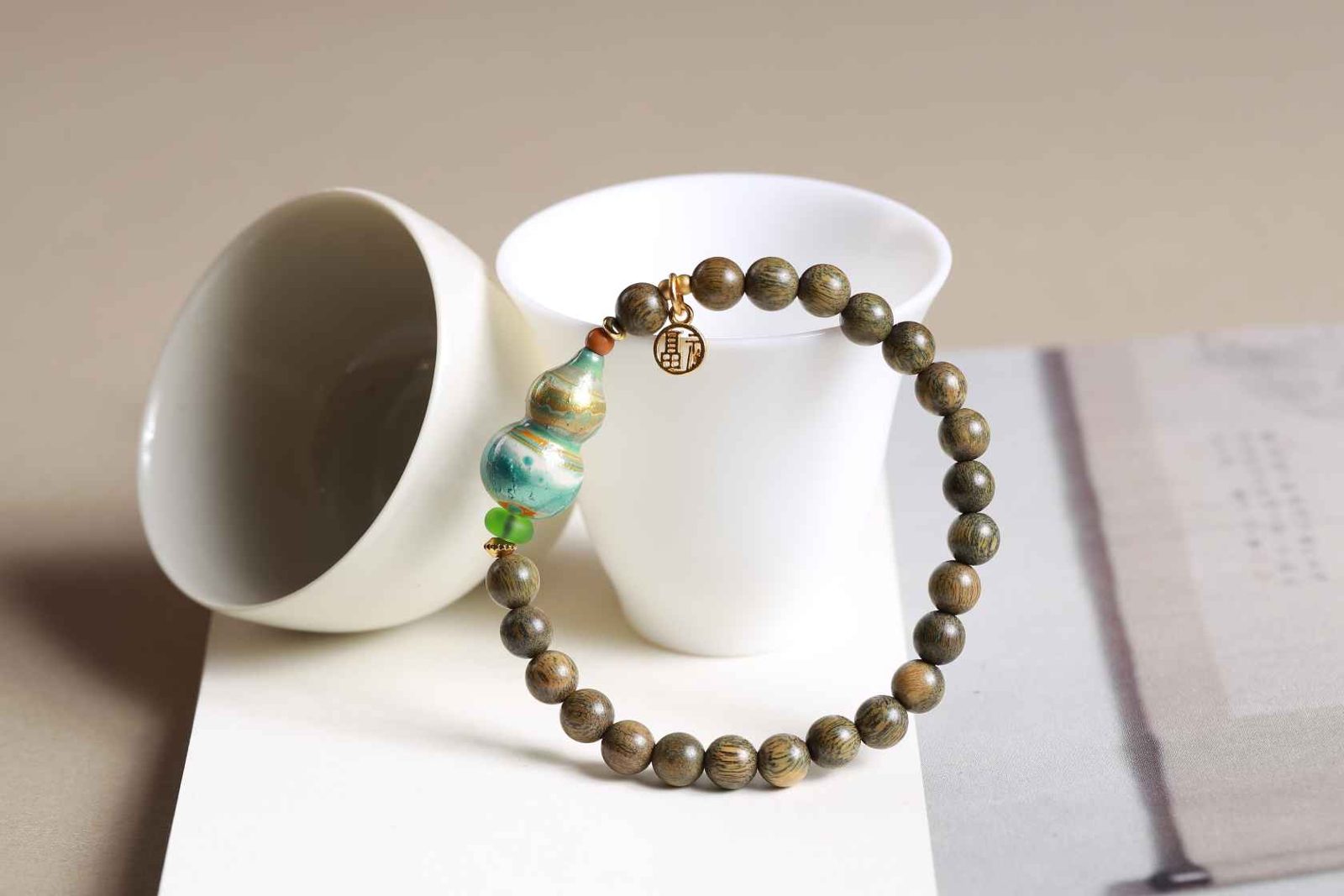 Mindful Moment Beaded Blessing Bracelet – Image 1