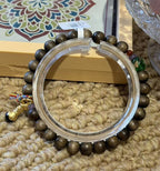 Aged Golden Nanmu Wood Bracelet - Style JSNM0162 — product image 2