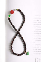 Black Beaded Bracelet with Multicolor Charms | Style XYZT0757 — product image 3