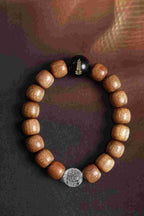 White Agate & Gold Accent Bracelet | Style JSNM0152 — product image 2
