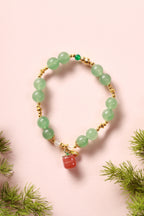 Emerald Forest Green Jade Wrap Bracelet – Image 6
