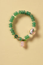 Emerald Glaze Green Jade & Enamel Bracelet – Image 6
