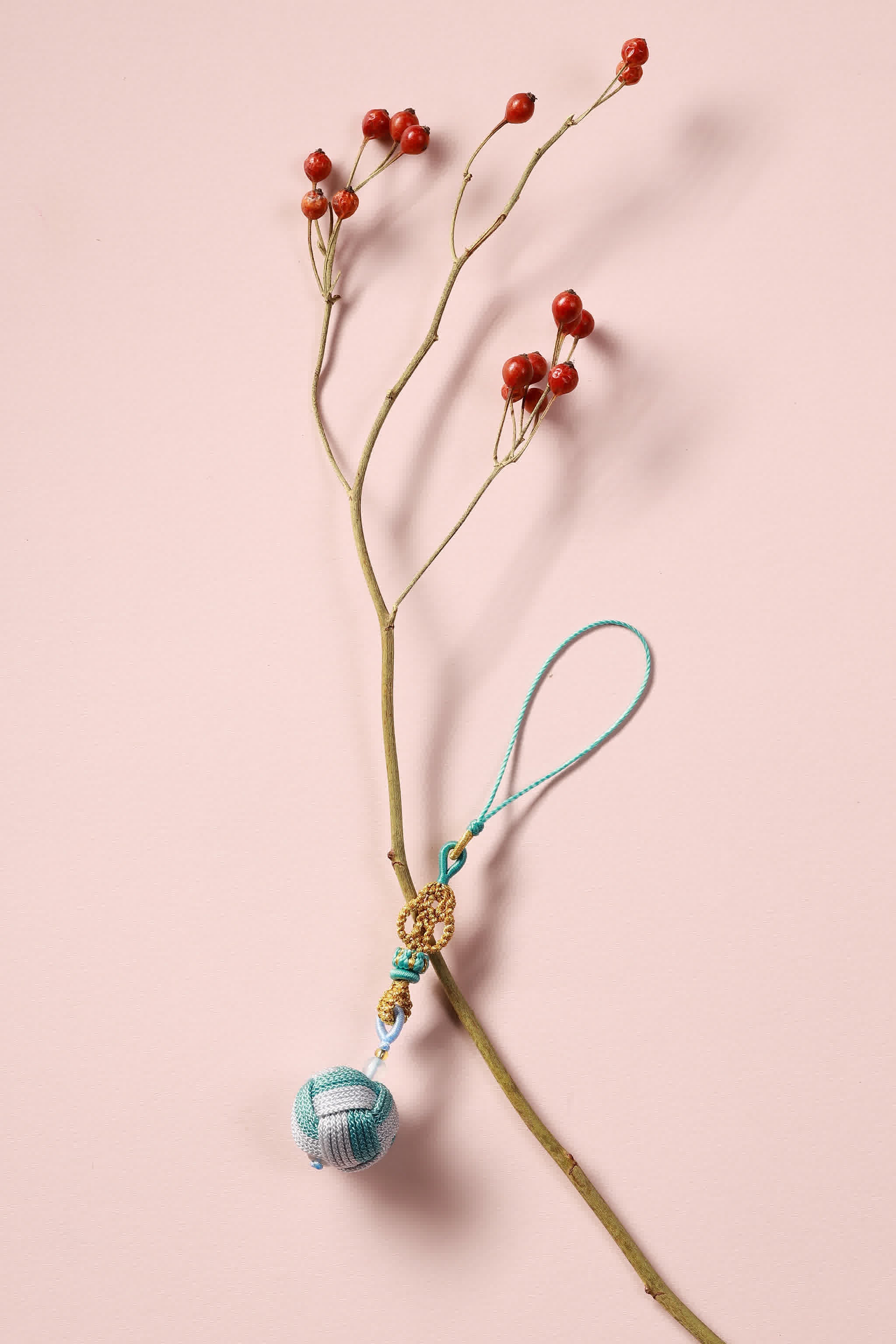 Rising Success Red Sandalwood & Green Jade Bracelet