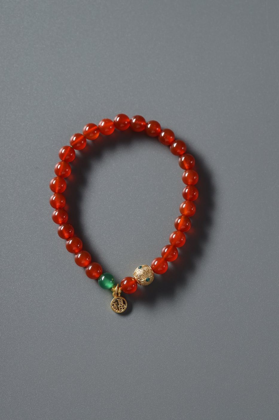 Red Agate Blessing Bracelet - SCHMN0004