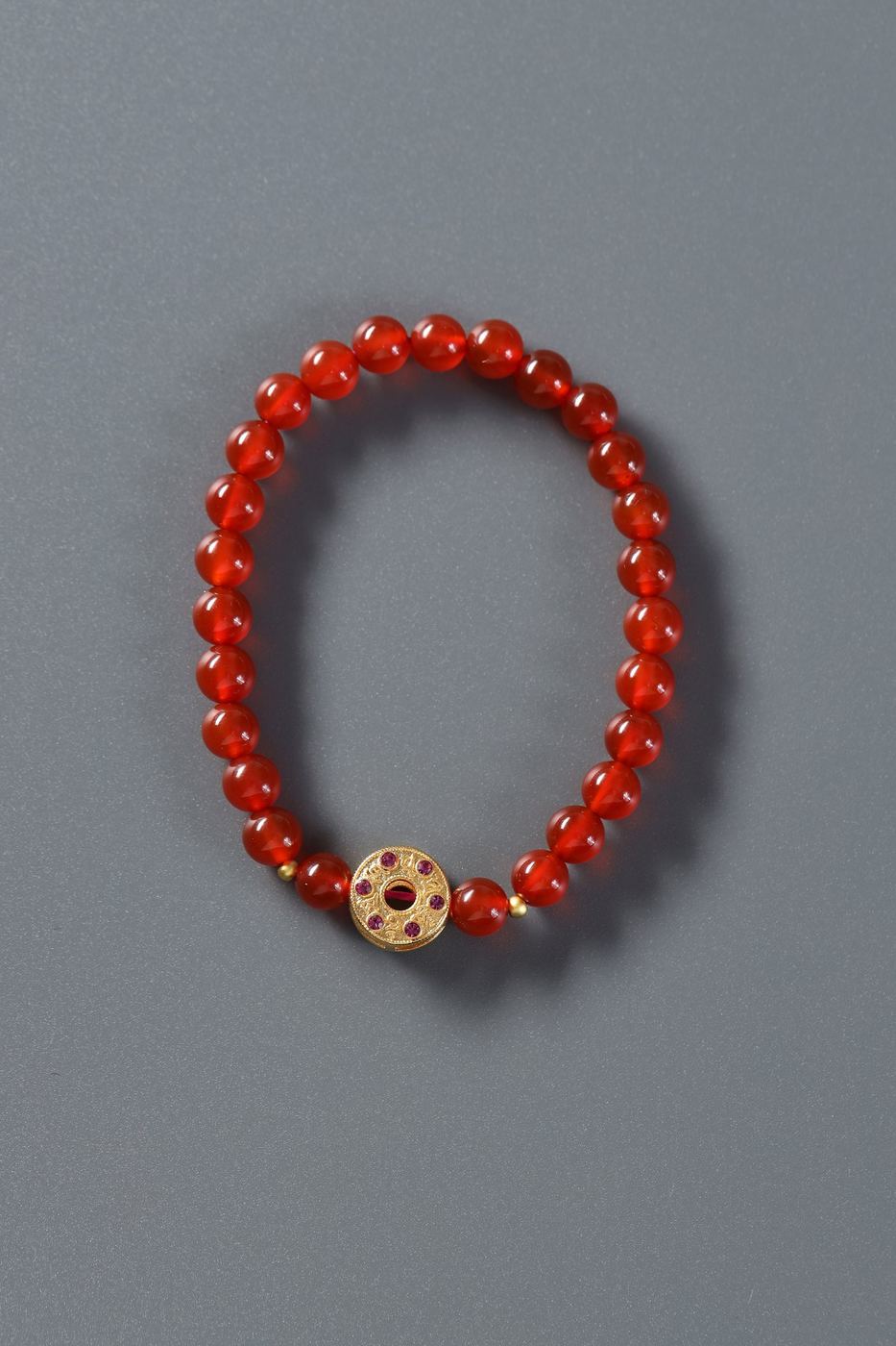 Red Agate Blessing Bracelet - SCHMN0006