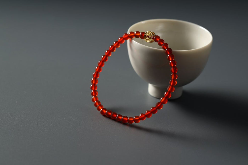 Red Agate Blessing Bracelet - SCHMN0007