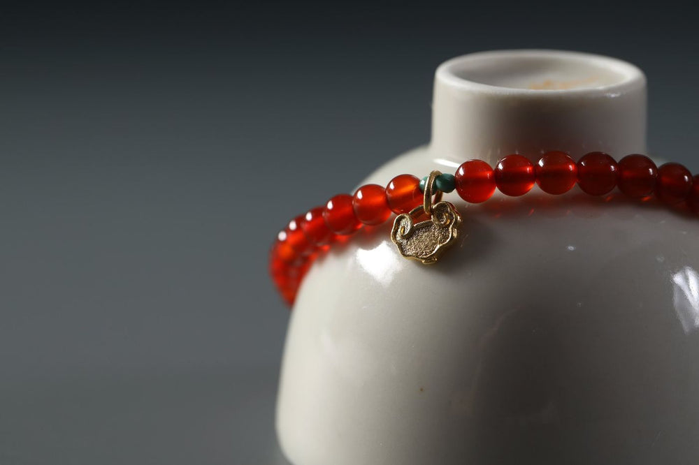 Red Agate Blessing Bracelet - SCHMN0008