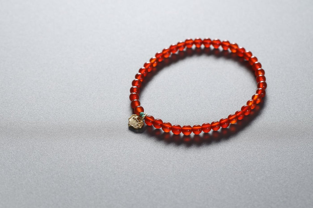 Red Agate Blessing Bracelet - SCHMN0008
