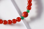 Red Agate Blessing Bracelet - SCHMN0011