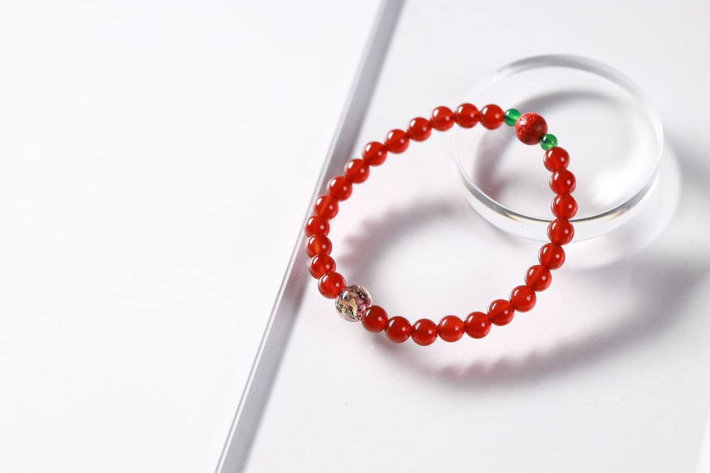 Red Agate Blessing Bracelet - SCHMN0011