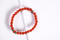 Red Agate Blessing Bracelet - SCHMN0013