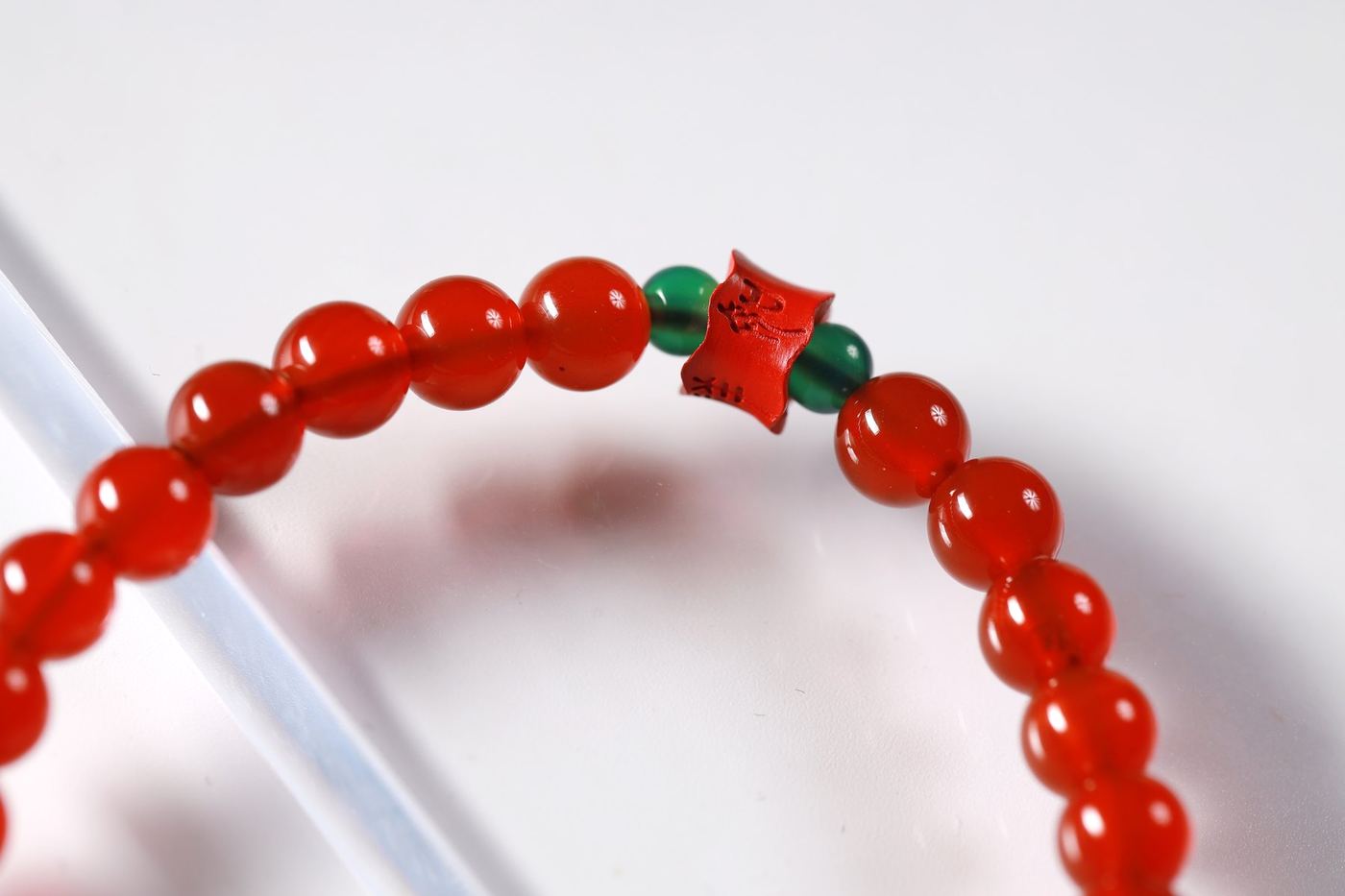 Red Agate Blessing Bracelet - SCHMN0013