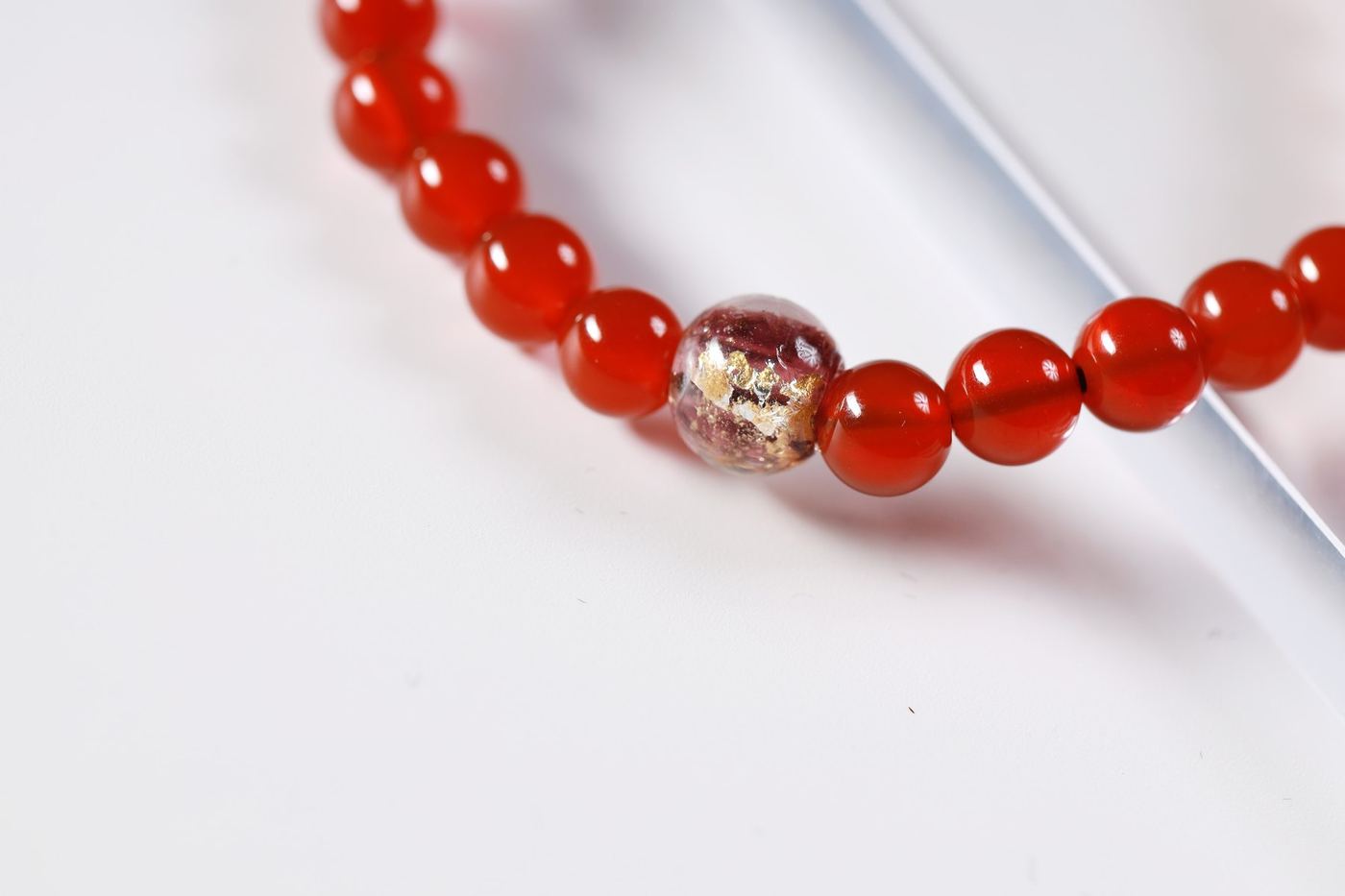 Red Agate Blessing Bracelet - SCHMN0013