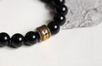 Black Beaded Bracelet with Red Accent — product image 3