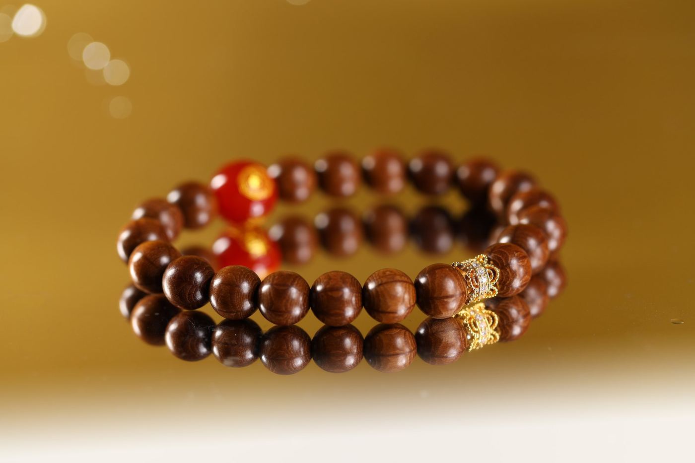 Six Path Wood Blessing Bracelet - SCLDM0008