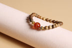Golden Nanmu Wood Blessing Bracelet - SCNM0058