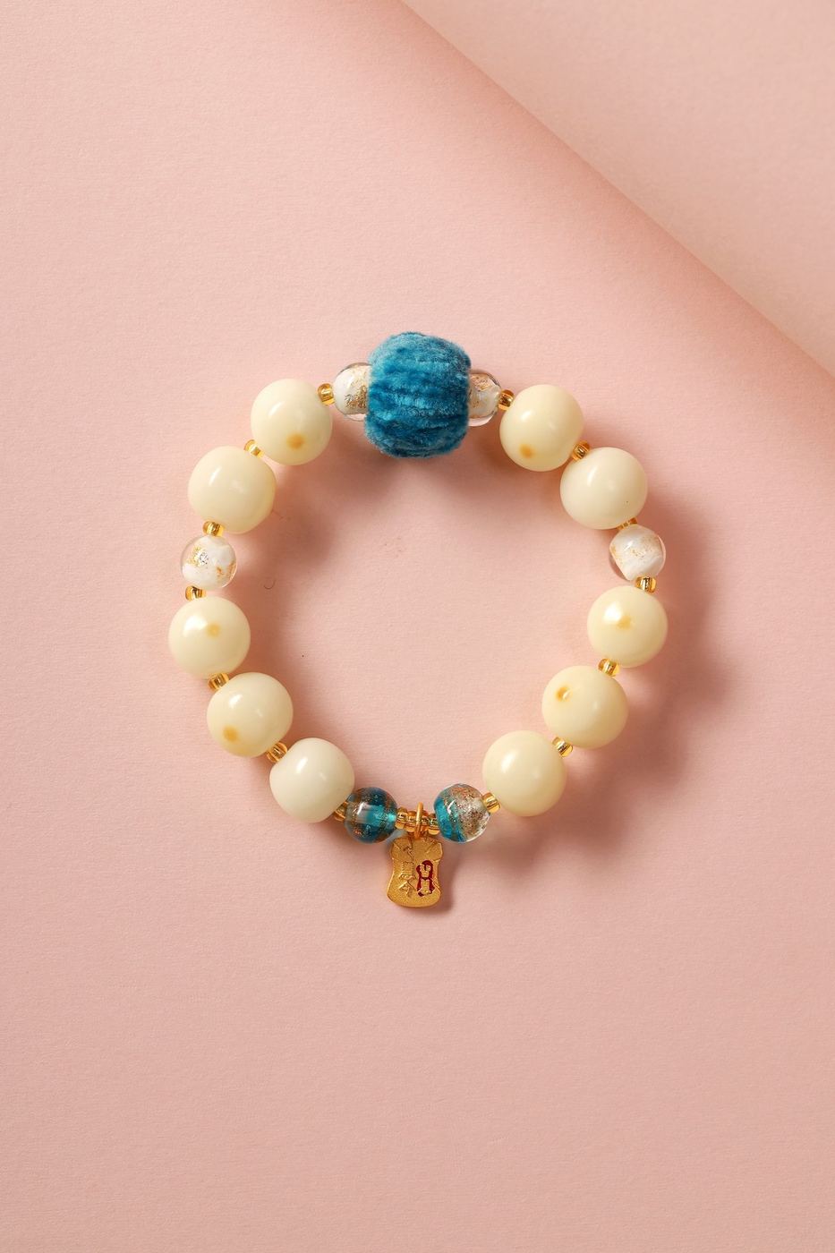 White Jade Bodhi Blessing Bracelet - SCPTG0009