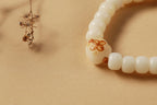 White Jade Bodhi Blessing Bracelet - SCPTG0015