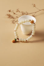 White Jade Bodhi Blessing Bracelet - SCPTG0015