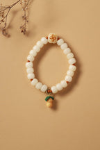 White Jade Bodhi Blessing Bracelet - SCPTG0015