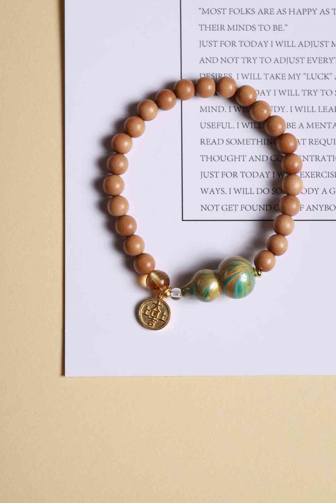 Centered Moment Beaded Blessing Bracelet – Image 1