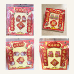 Acrylic Cultural Fridge Magnets - four available designs shown from real product photos