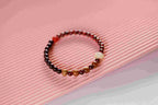 Black & Garnet Beaded Bracelet | Style XYZT0532 — product image 3