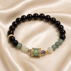Black & Green Beaded Bracelet | Style XYZT0753 — product image 1