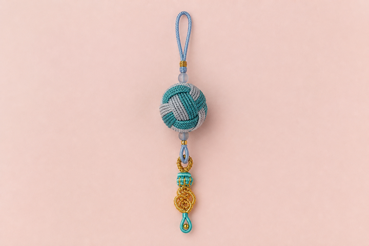 Blue Woven Tassel Charm — product image 1