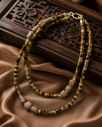 Brown Beaded Necklace - GPT clean flatlay