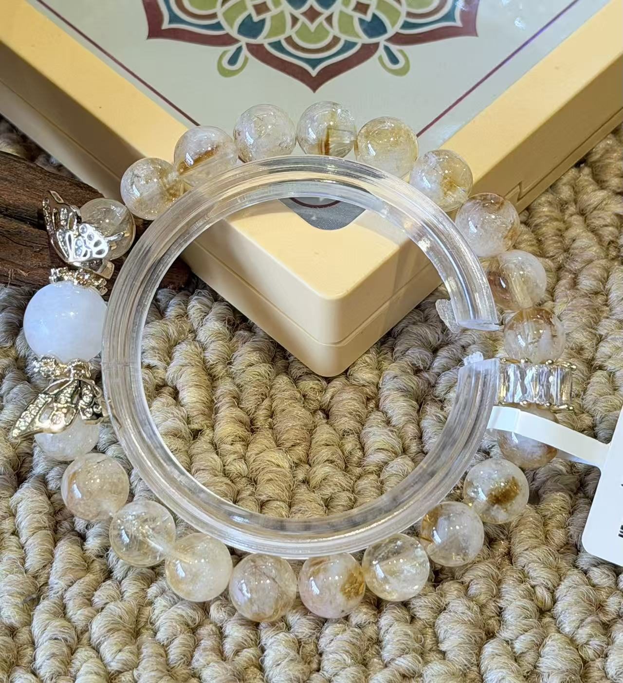 Centered Heart Beaded Blessing Bracelet – Image 2