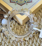 Golden Rutile & Clear Quartz Beaded Bracelet — product image 2