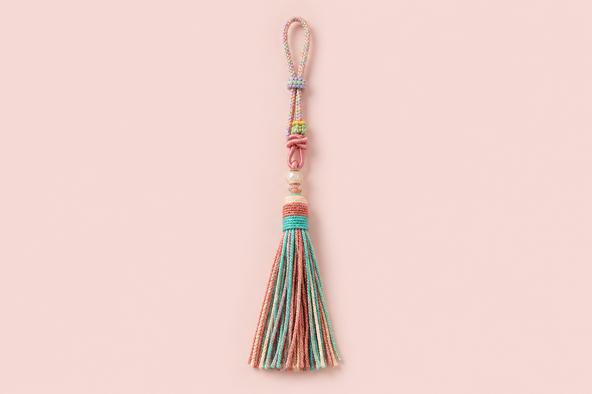 Colorful Woven Tassel Pendant Charm — product image 1