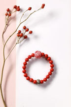 Cinnabar Beaded Bracelet — product image 3